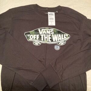 Vans Black OTV Camo Long Sleeve Tee
